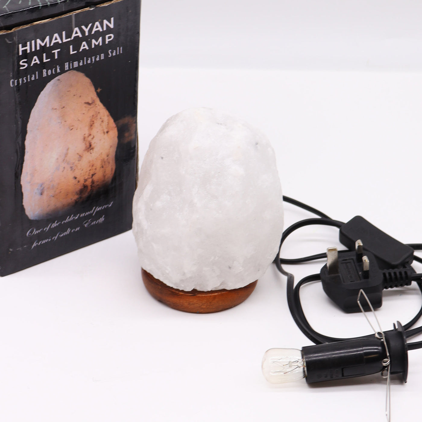 Himalayan Salt Lamp On Wooden Base 1.5-2kg