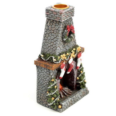 Christmas Fireplace Backflow Cone Incense Holder.