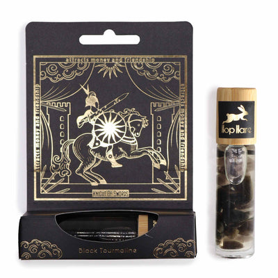 Tarot The Knight Roll On Black Tourmailne Gemstone Deodorant.