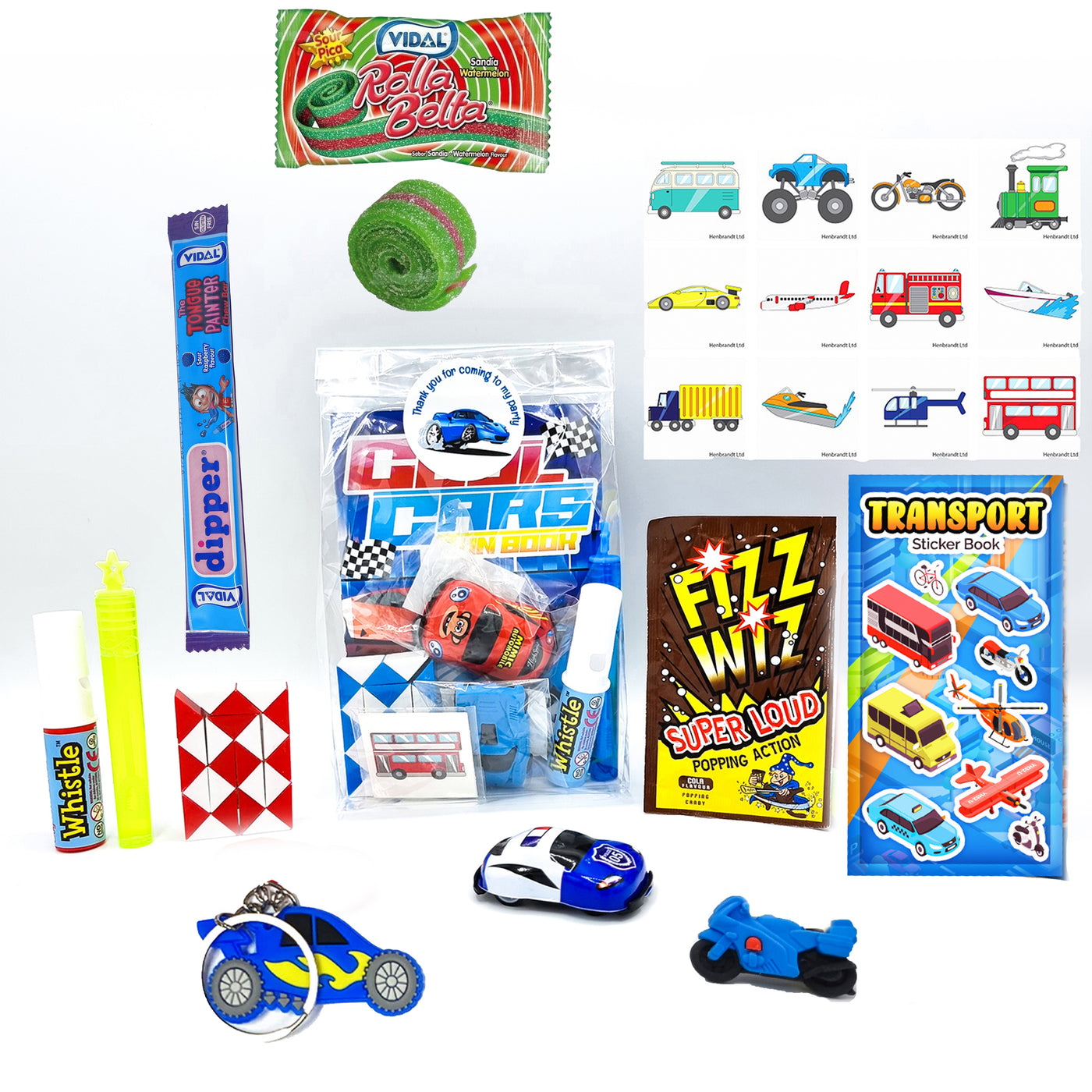 Pre Filled Racing Cars Party Goody Bags