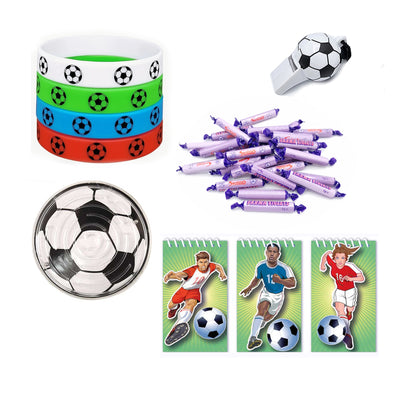 Pre Filled Unisex Birthday Flaming Football Party Goody Bags For Boys And Girls, Favours, Gifts, Treats.