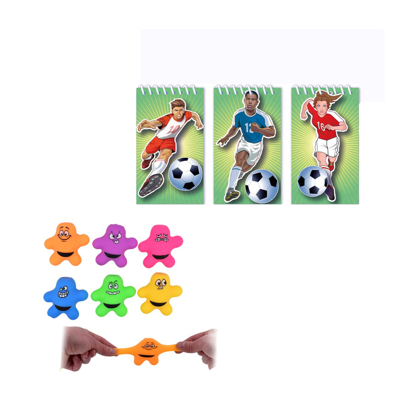 Pre Filled Vegan Football Party Goody Bags For Boys And Girls With Sweets And Football Toys.