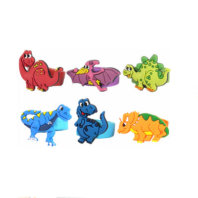 Colourful Pre Filled Dinosaur Loot Bags With Toys And Candy For Children. Party Favours.