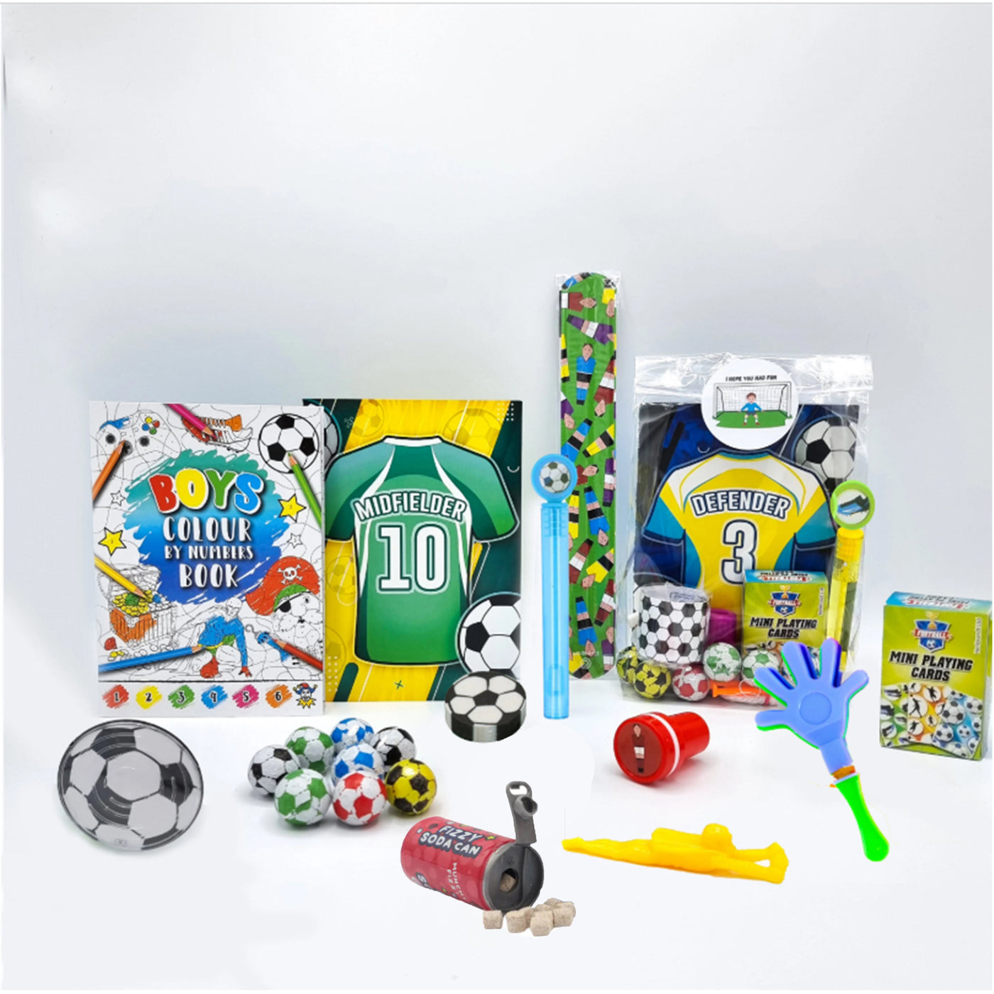 Children's Pre Filled Football Party Bags, Party Favours With Toys And Sweets.