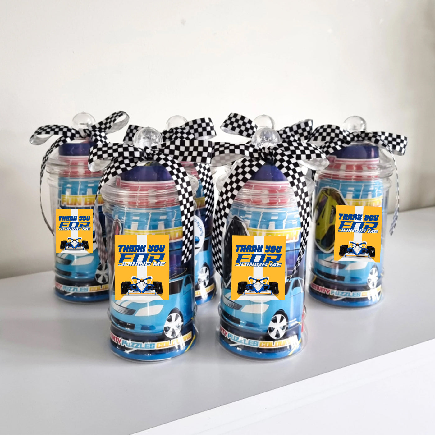 Pre Filled Racing Cars Birthday Party Party Favours For Boys