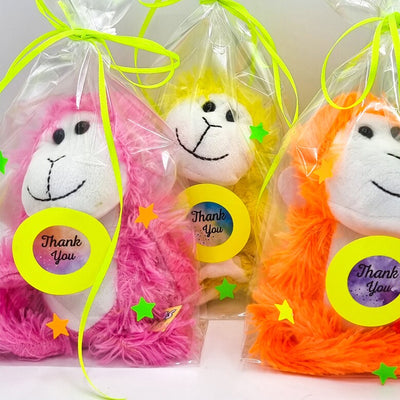 Baby Toddler Pre Filled Neon Monkey Birthday Wedding, Christenings Party Goody Bags