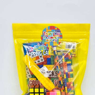 Pre Filled Birthday Building Blocks Puzzle Party Goody Bags