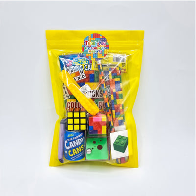 Pre Filled Birthday Building Blocks Puzzle Party Goody Bags