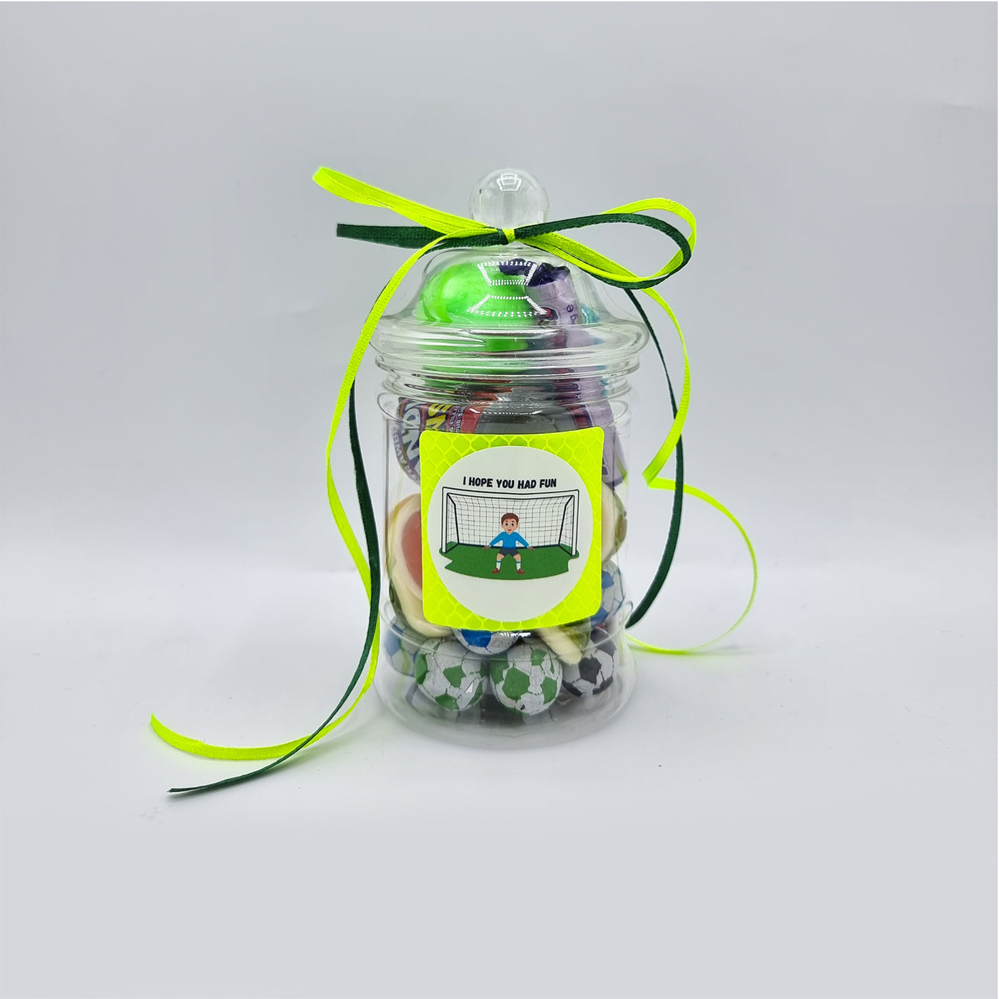 Pre Filled Children Football Birthday Party Goody Bags With Sweets, In Vintage Style Jars, Favours, Gifts.