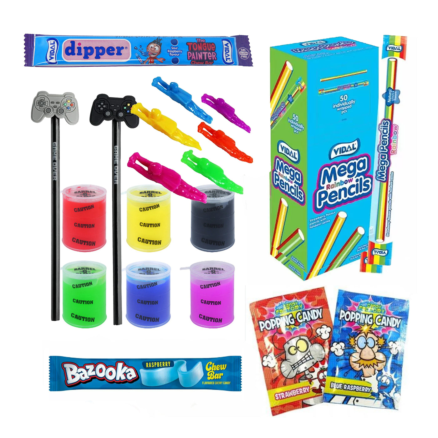 Children Pre Filled Birthday Gamer Party Goody Bags, Party Favours With Toys And Sweets.