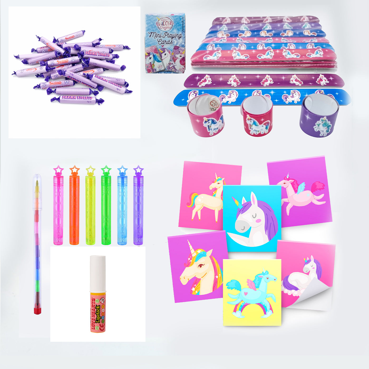 Pre Filled Birthday Unicorn Party Goody Bags With Toys And Sweets