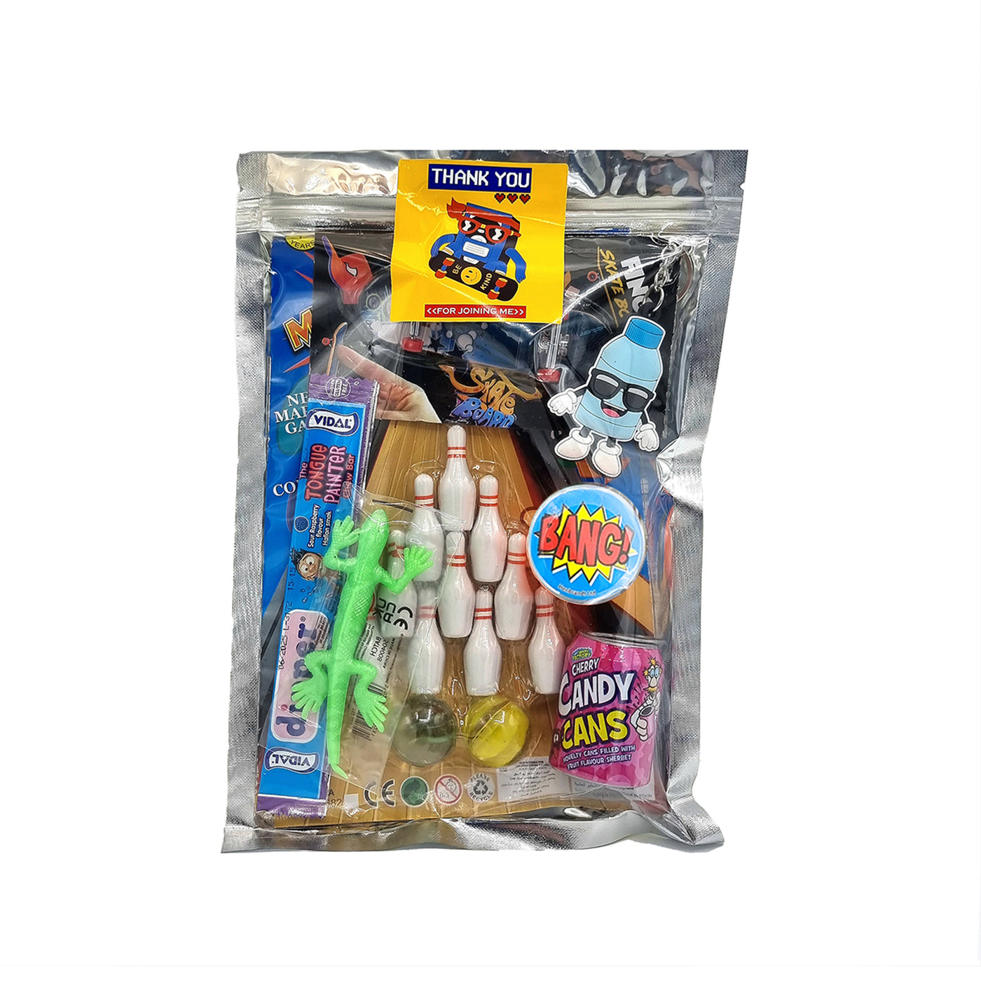Pre Filled Older Boys Teens Birthday Bowling Skateboarding Birthday Party Goody Bags, Favours Gifts.