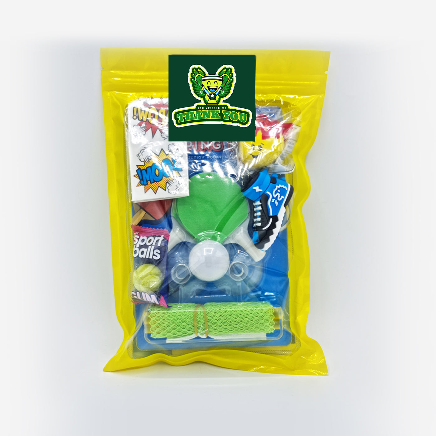 Pre Filled Older Boys Tennis, Ping Pong, Sport Birthday Party Goody Bags, Favours, Gifts, Treats, With Toys Ans Sweets.