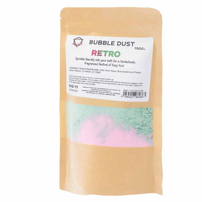 Shea Butter Festive Pink And Green Fragranced Bath Dust - Retro.