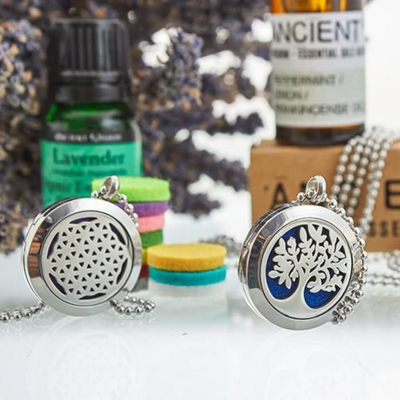 Aromatherapy Jewellery Necklace - Hamsa Chakra - 30mm.