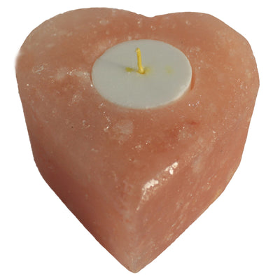 Natural Himalayan Sea Salt Round Candle Holder.