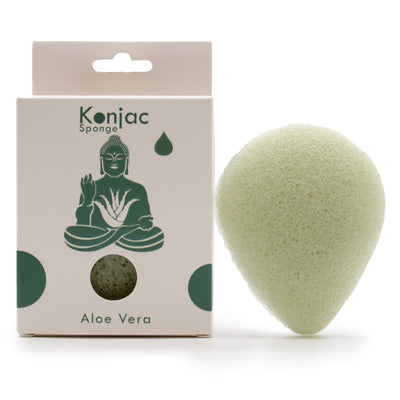 Teardrop Aloe Vera Antibacterial And Anti-inflammatory Konjac Sponge.