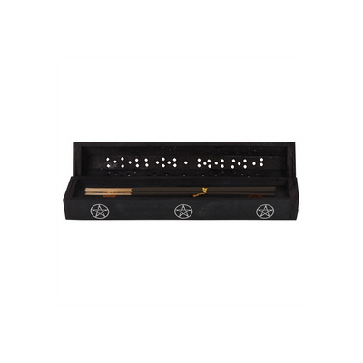 Pentagram Wooden Black Pepper Incense Box Set