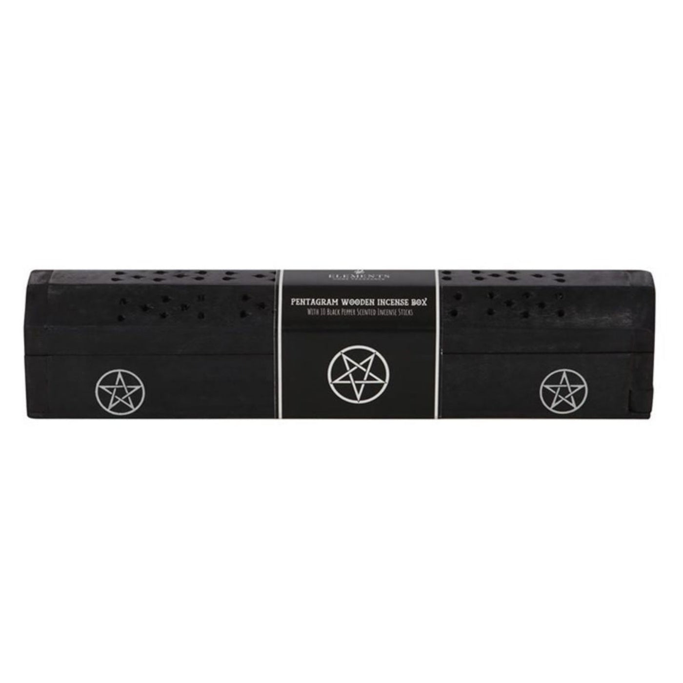 Pentagram Wooden Black Pepper Incense Box Set.