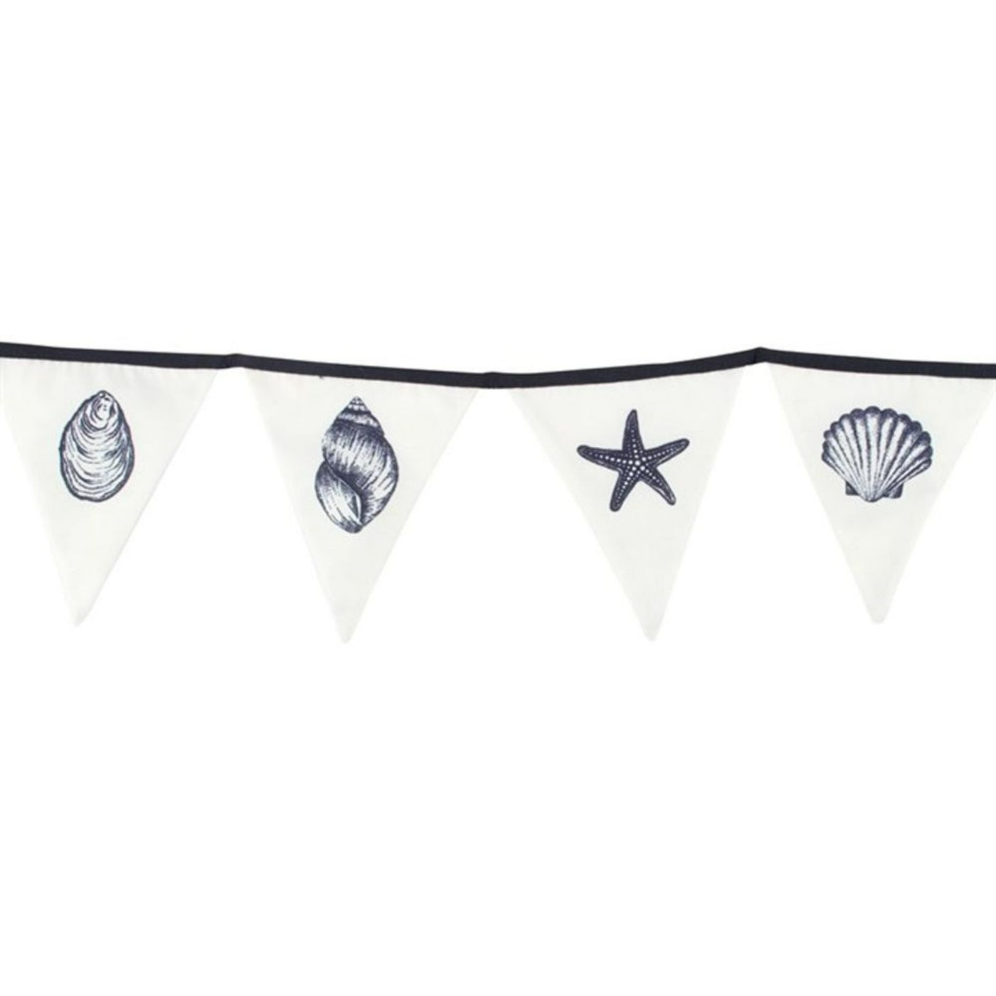 Seashell Design Nautical Fabric Bunting.