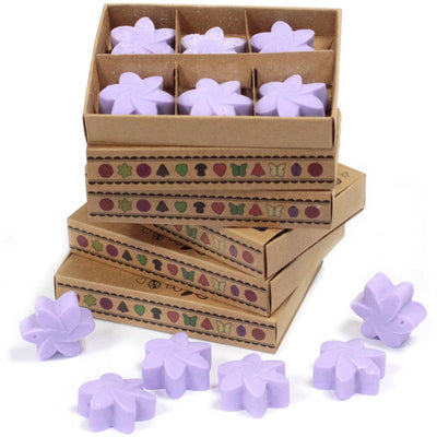 Box of 6 Star Shaped Lilac Wax Melts – Lavender Fields.